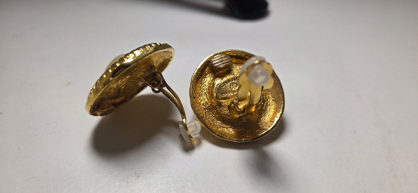 Chanel Earrings Vintage Good